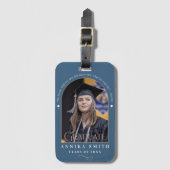 Étiquette À Bagage Moderne Élégant Diplômé Inspiration Aventure (Devant Vertical)