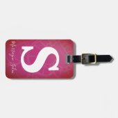 Étiquette À Bagage Moderne Élégant Simple Voyage en toute sécurité mo (Devant horizontal)