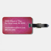 Étiquette À Bagage Moderne Élégant Simple Voyage en toute sécurité mo (Dos horizontal)