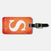 Étiquette À Bagage Moderne Élégant Simple Voyage en toute sécurité mo (Devant horizontal)