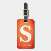 Étiquette À Bagage Moderne Élégant Simple Voyage en toute sécurité mo (Devant Vertical)