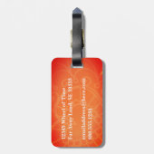 Étiquette À Bagage Moderne Élégant Simple Voyage en toute sécurité mo (Dos Vertical)