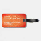 Étiquette À Bagage Moderne Élégant Simple Voyage en toute sécurité mo (Dos horizontal)