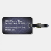 Étiquette À Bagage Moderne Élégant Simple Voyage en toute sécurité mo (Dos horizontal)