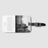 Étiquette À Bagage Moderne Meilleure Maman Jamais Photo Mère célibata (Devant Horizontal)