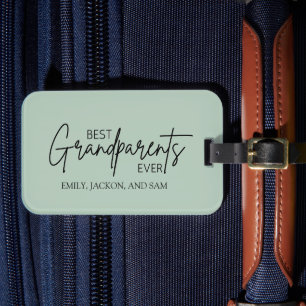 Étiquette À Bagage Moderne minimaliste Meilleur Grand-Parrain Jamais