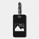 Étiquette À Bagage Moderne simple Créez votre propre image Mariage (Dos Vertical)