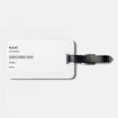 Étiquette À Bagage modification astronaute (Dos horizontal)