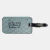 Étiquette À Bagage Modifier le nom d'ajout initial Plaque de contrôle (Dos horizontal)