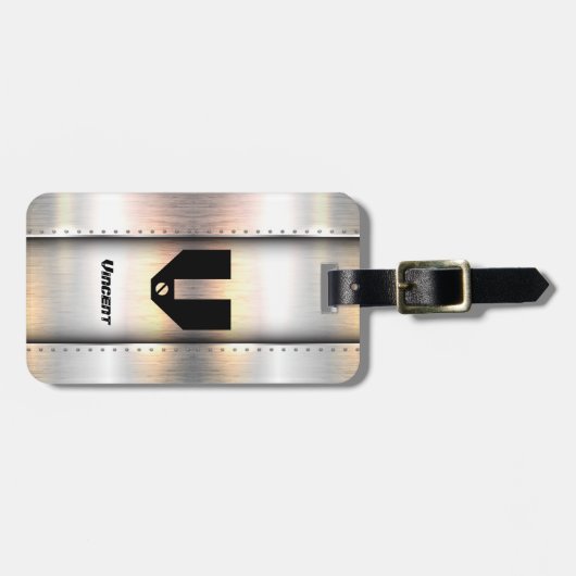 Étiquette À Bagage Modifier le nom initial, ajouter (supprimer), band (Devant horizontal)