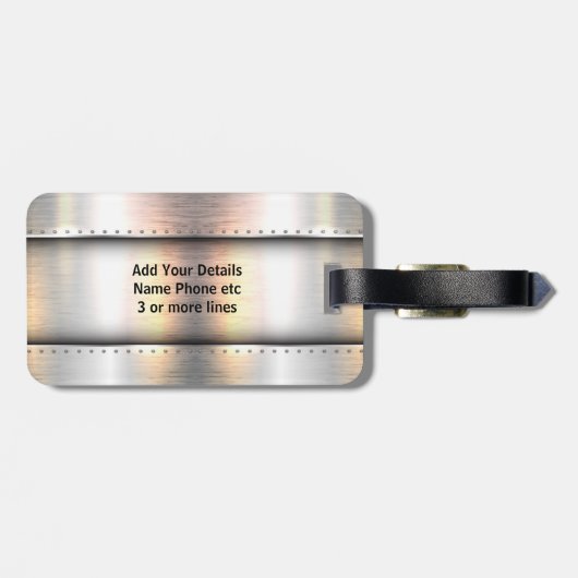 Étiquette À Bagage Modifier le nom initial, ajouter (supprimer), band (Dos horizontal)