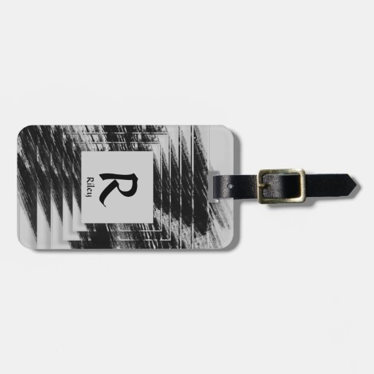 Étiquette À Bagage Modifier le nom initial, ajouter (supprimer), bros (Devant horizontal)