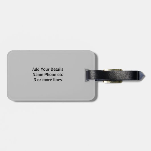 Étiquette À Bagage Modifier le nom initial, ajouter (supprimer), bros (Dos horizontal)