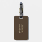 Étiquette À Bagage Modifier le nom initial, ajouter (supprimer), engr (Dos Vertical)