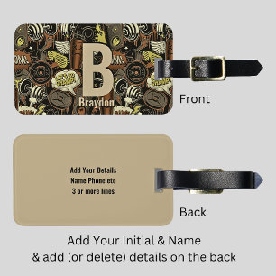 Étiquette À Bagage Modifier le nom initial, ajouter (supprimer), la d