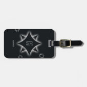 Étiquette À Bagage Modifier le nom initial, ajouter (supprimer), l'om (Devant horizontal)