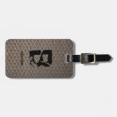 Étiquette À Bagage Modifier le nom initial, Ajouter (supprimer), Plaq (Devant horizontal)