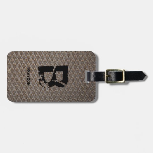 Étiquette À Bagage Modifier le nom initial, Ajouter (supprimer), Plaq (Devant horizontal)