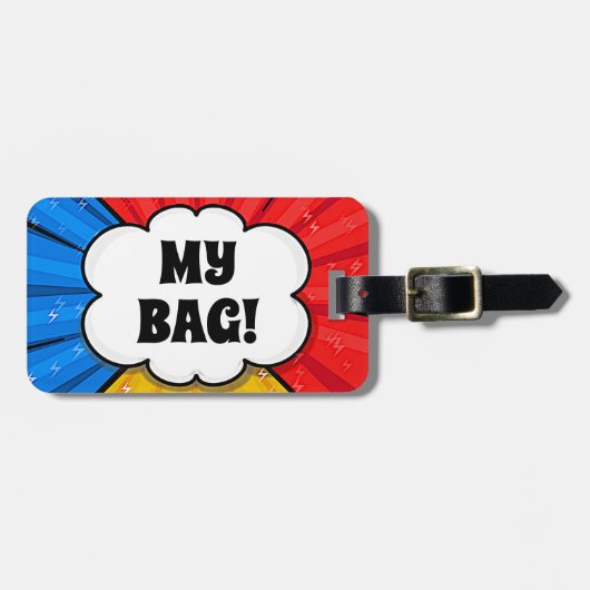 Étiquette À Bagage Modifier les détails Ajouter les détails POP ART B (Devant horizontal)