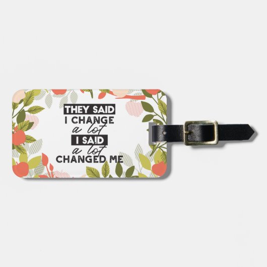 Étiquette À Bagage Modifier les devis avec le Motif d'arbre fruitier  (Devant horizontal)