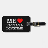ÉTIQUETTE À BAGAGE MOI AIME PATTAYA LONGTIME (Devant horizontal)