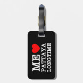 ÉTIQUETTE À BAGAGE MOI AIME PATTAYA LONGTIME (Dos Vertical)