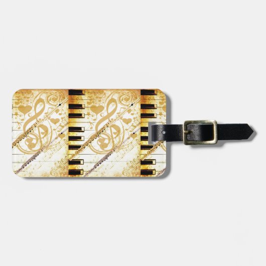 Étiquette À Bagage Moi et mes flux_ (Devant horizontal)