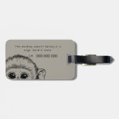 Étiquette À Bagage Moi et mon singe drôle  (Dos horizontal)