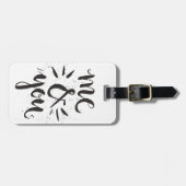 Étiquette À Bagage Moi et vous (Devant horizontal)