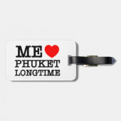 ÉTIQUETTE À BAGAGE MOI LOVE PHUKET LONGTEMPS (Dos horizontal)