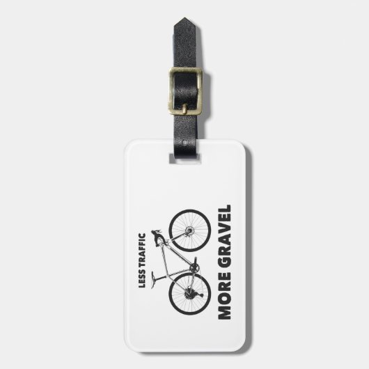 Étiquette À Bagage Moins de trafic Plus de gravier (Devant Vertical)