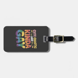 Étiquette À Bagage Mois de la gay LGBTQ et du chaotique mignon