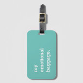 Étiquette À Bagage Mon bagage émotionnel drôle (Devant Vertical)