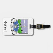 Étiquette À Bagage Mon bagage personnalisé Fermanagh Comté Numéro d'i (Devant horizontal)