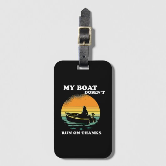 Étiquette À Bagage Mon bateau ne fonctionne pas grâce (Devant Vertical)