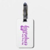 Étiquette À Bagage Mon Chien A L'Empathie (Dos Vertical)