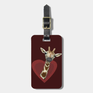 Étiquette À Bagage Mon Coeur Appartient Aux Giraffes