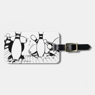 Étiquette À Bagage Mon équipe potable a un problème de bowling