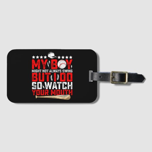 Étiquette À Bagage Mon Garçon Ne Chantera Peut-Être Pas Toujours, Mai (Devant Horizontal)