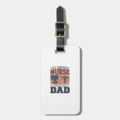 Étiquette À Bagage Mon infirmière préférée m'appelle papa conception (Devant Vertical)