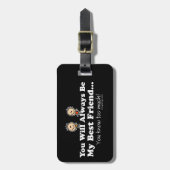 Étiquette À Bagage Mon meilleur ami (Devant Vertical)