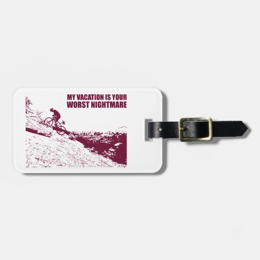 Étiquette À Bagage Mon Vacance Est Votre Pire Cauchemar (Devant horizontal)