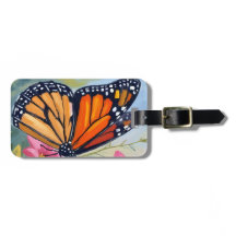 Monarch Butterfly Watercolor Floral Garden