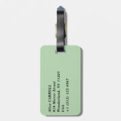 Étiquette À Bagage Monastère bénédictin sur l'île de Mljet - Croatie (Dos Vertical)