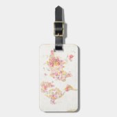 Étiquette À Bagage Monde de milieu de l'été (Devant Vertical)