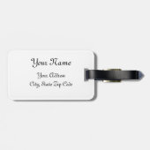 Étiquette À Bagage Monde des couleurs (Dos horizontal)