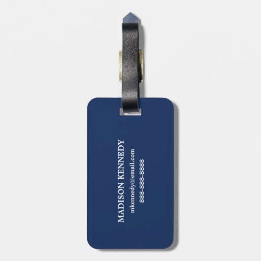 Étiquette À Bagage Monde d'or (Dos Vertical)