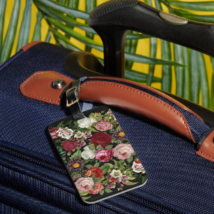 Étiquette À Bagage Monde du Rose