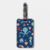 Étiquette À Bagage Monde marin (Dos Vertical)