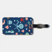 Étiquette À Bagage Monde marin (Dos horizontal)